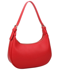 Pebble Textured Shoulder Bag Hobo ND132 RED